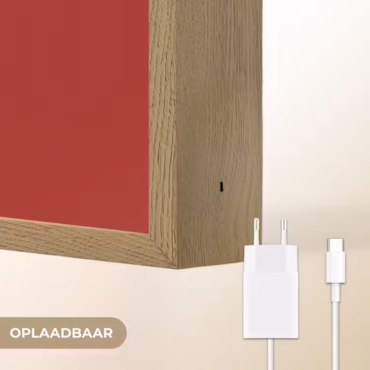 big heart small titties - Hart - Rood Light Box met batterij (Wandlamp) middel -USP_websiteoplaadbaarNL