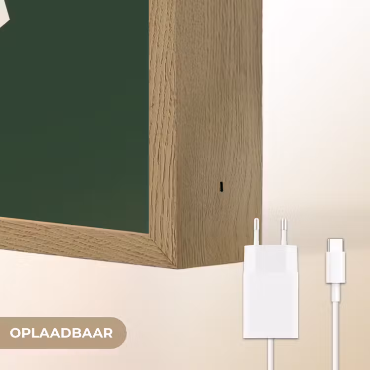 BLAH BLAH BLAH - Mond - Groen Light Box met batterij (Wandlamp) middel -USP_websiteoplaadbaarNL