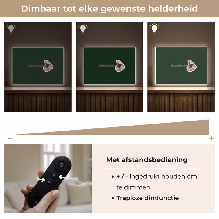 BLAH BLAH BLAH - Mond - Groen Light Box met batterij (Wandlamp) middel -USP_dimbaarNL