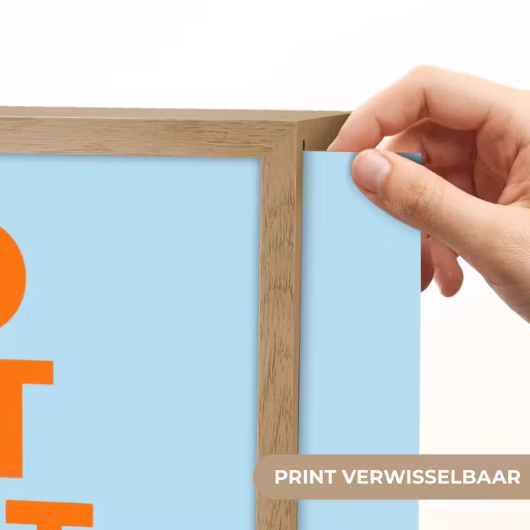Blauw - Oranje - Tekst Light Box met batterij (Wandlamp) middel -USP_websiteprintNL