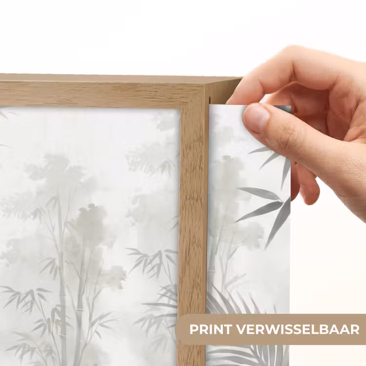 Bloemen - Knop - Tuin - Illustratie - Wit Light Box met batterij (Wandlamp) middel -USP_websiteprintNL