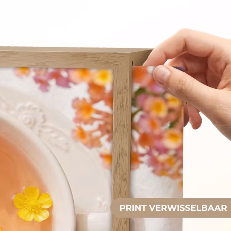 Bloemen - Kop - Natuur - Kleurrijk - Zomer Light Box met batterij (Wandlamp) middel -USP_websiteprintNL