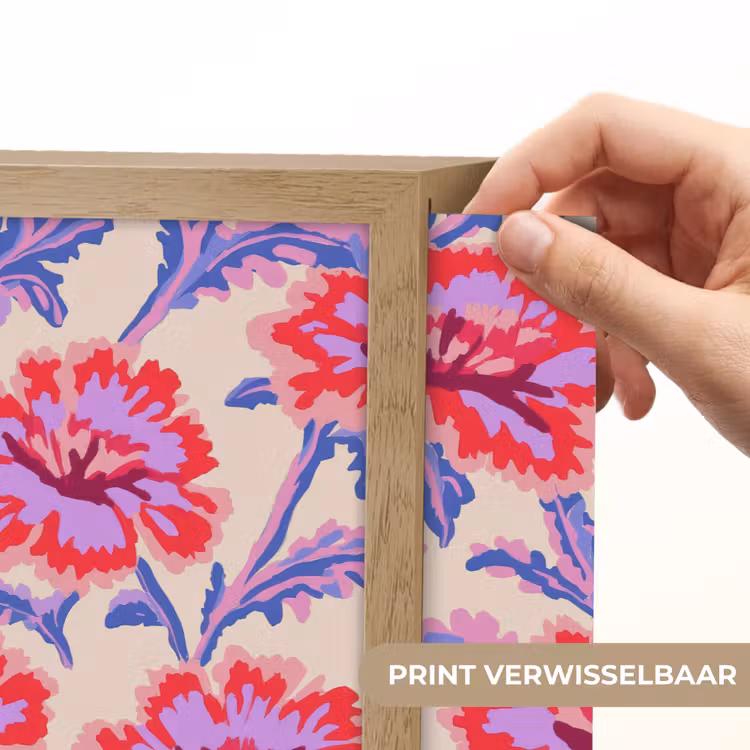 Bloemen - Patroon - Meerkleurig Light Box met batterij (Wandlamp) middel 907 -USP_websiteprintNL