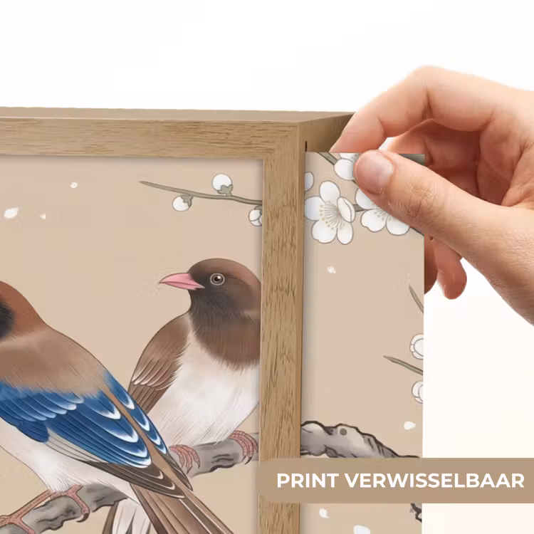 Bloemen - Vogels - Bloemen Light Box met batterij (Wandlamp) middel -USP_websiteprintNL