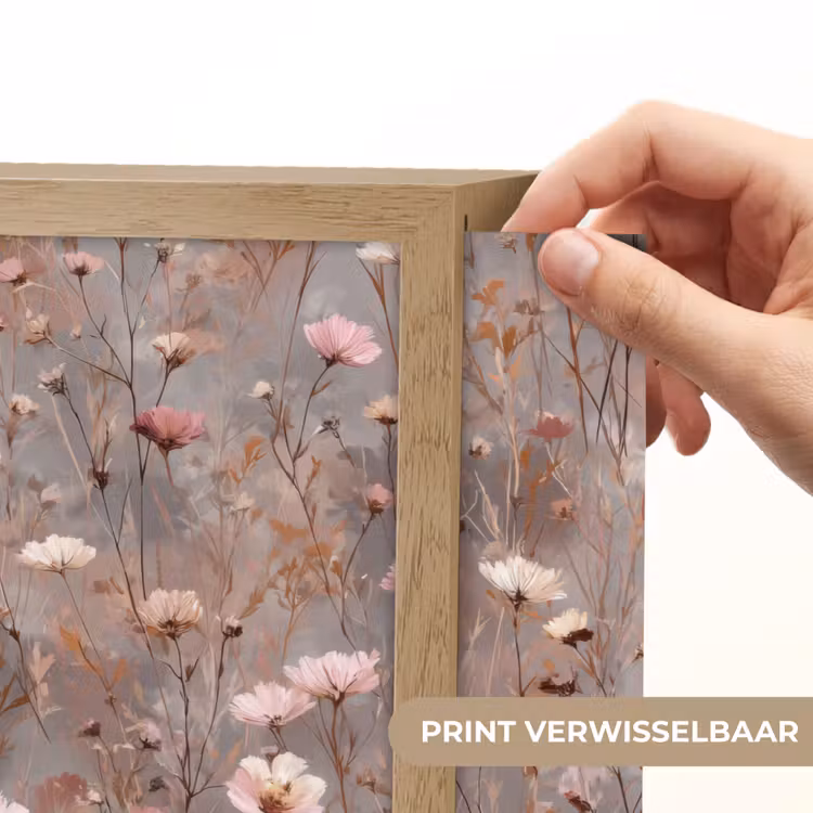 Bloemen - Wild - Pastel Light Box met batterij (Wandlamp) middel 907 -USP_websiteprintNL