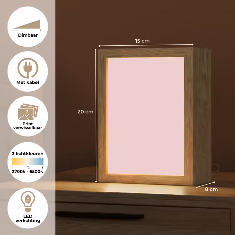 Blush - Pink - Roze Light Box met kabel (Wandlamp) klein 929 -USP_websiteoverzichtNL