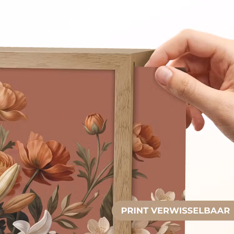 Boeket - Retro - Kleurrijk Light Box met batterij (Wandlamp) middel -USP_websiteprintNL