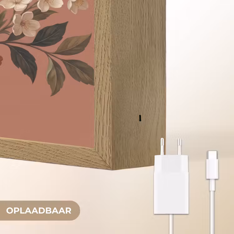 Boeket - Retro - Kleurrijk Light Box met batterij (Wandlamp) middel -USP_websiteoplaadbaarNL
