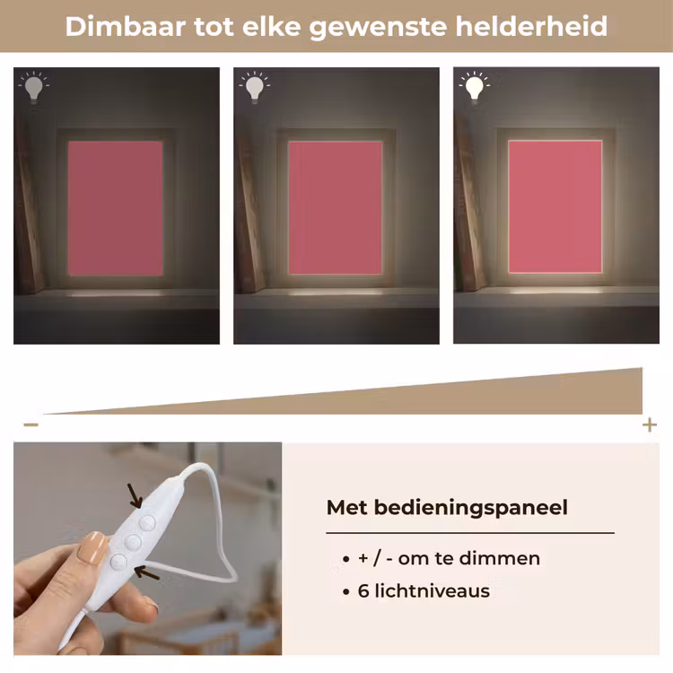 Bold - Berry - Rood Light Box met kabel (Wandlamp) klein 929 -USP_dimbaarNL