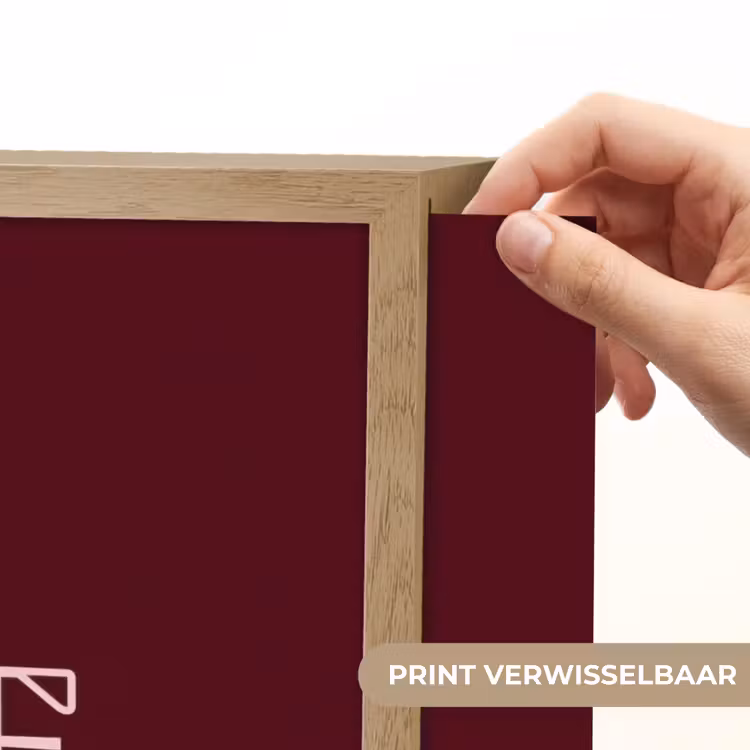 Bordeaux - Nice - minimalistisch Light Box met batterij (Wandlamp) middel -USP_websiteprintNL