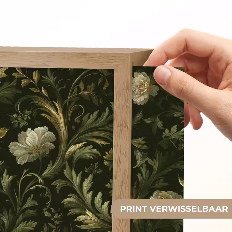 Botanisch - Naadloos - Bloemen Light Box met batterij (Wandlamp) middel 907 -USP_websiteprintNL