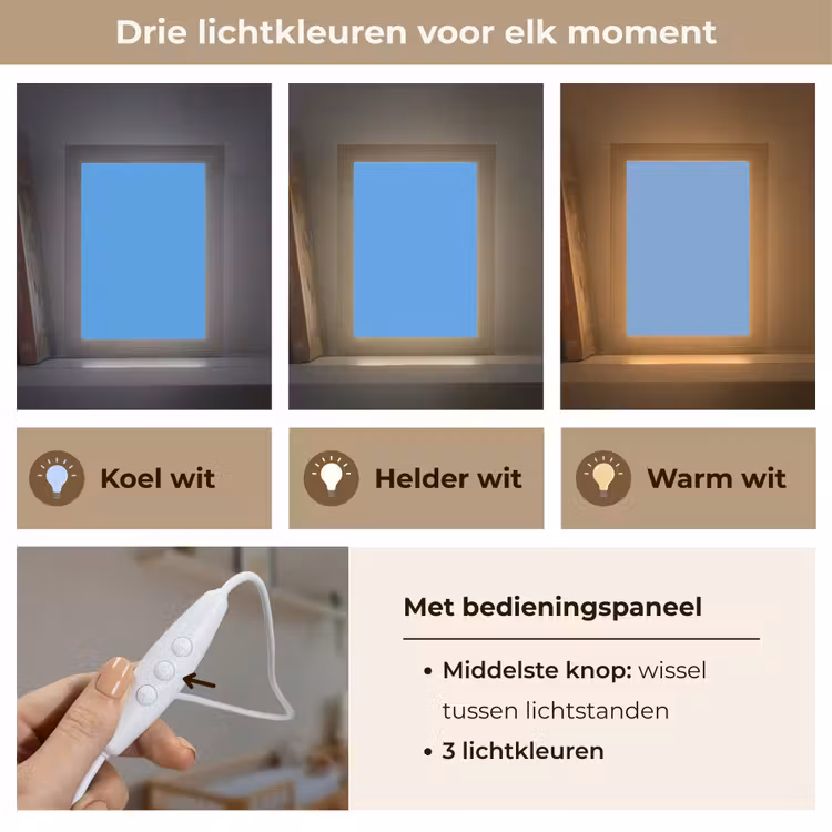 Bright - Azure - Blauw Light Box met kabel (Wandlamp) klein 929 -USP_lichtkleurNL
