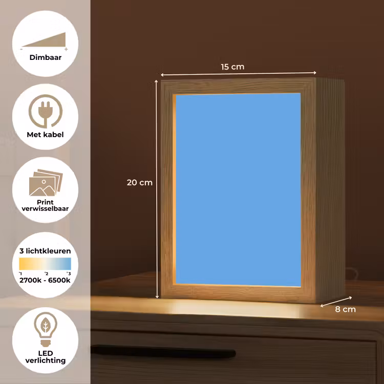 Bright - Azure - Blauw Light Box met kabel (Wandlamp) klein 929 -USP_websiteoverzichtNL