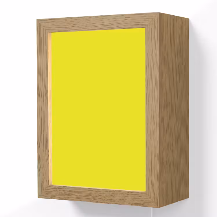 Bright - Canary - Geel Light Box met kabel (Wandlamp) klein 929 -3d
