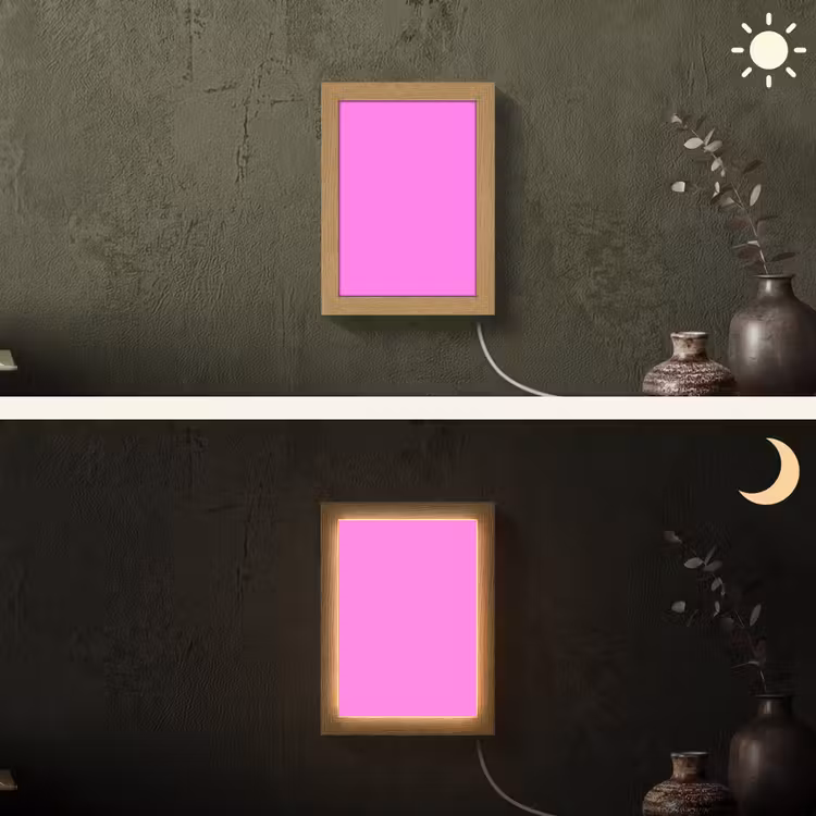 Bright - Orchid - Roze Light Box met kabel (Wandlamp) klein 929 -sfeer3