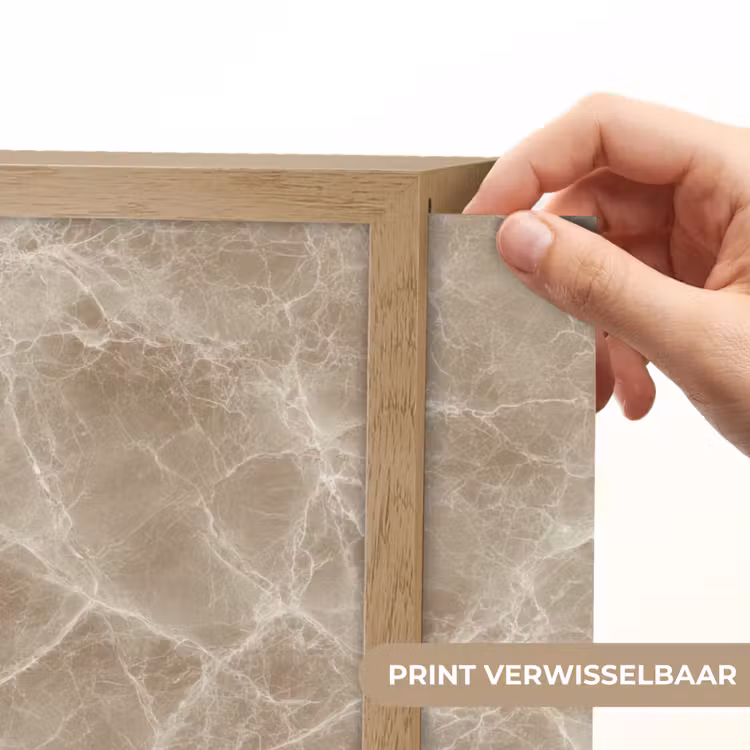 Bruin - Kristaladers - Marmer Light Box met batterij (Wandlamp) middel 907 -USP_websiteprintNL