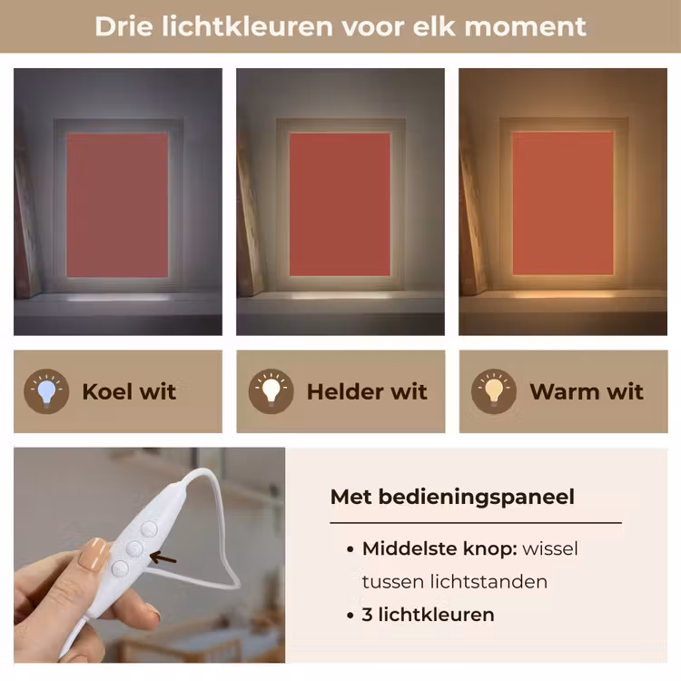 Burnt - Copper - Rood Light Box met kabel (Wandlamp) klein 929 -USP_lichtkleurNL