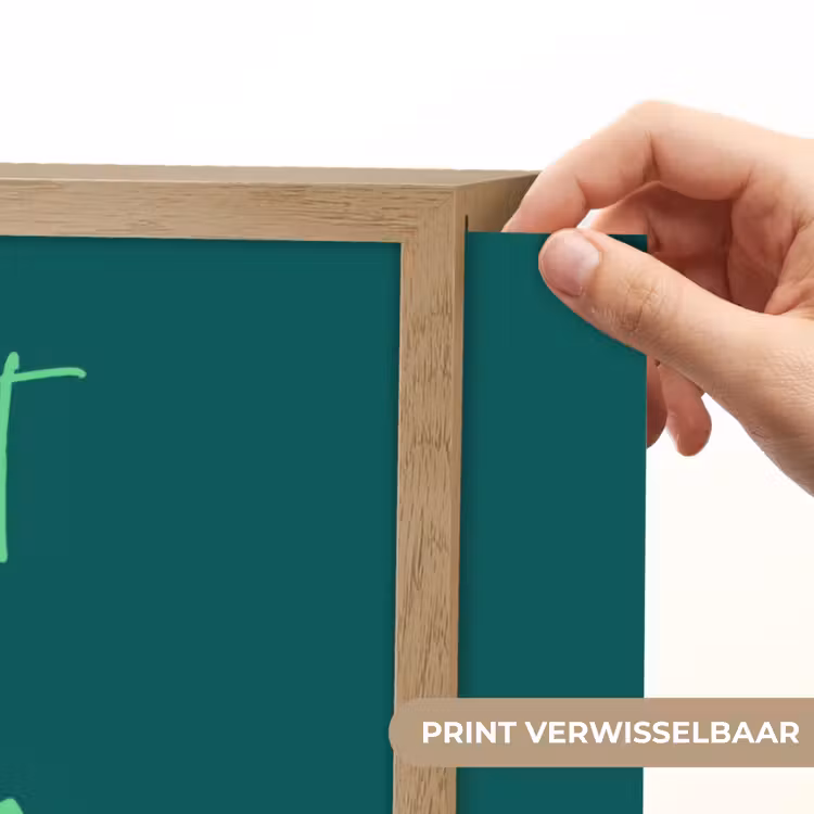 c'est la fucking vie - Groen - Handgeschreven Light Box met batterij (Wandlamp) middel -USP_websiteprintNL