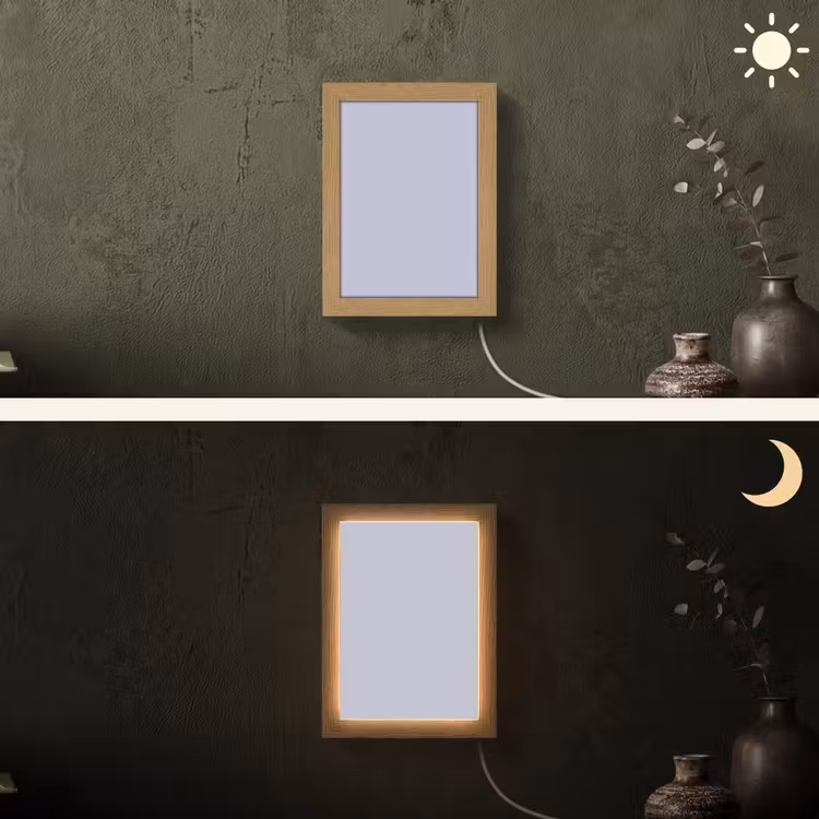 Chalky - Lavender - Paars Light Box met kabel (Wandlamp) klein 929 -sfeer3