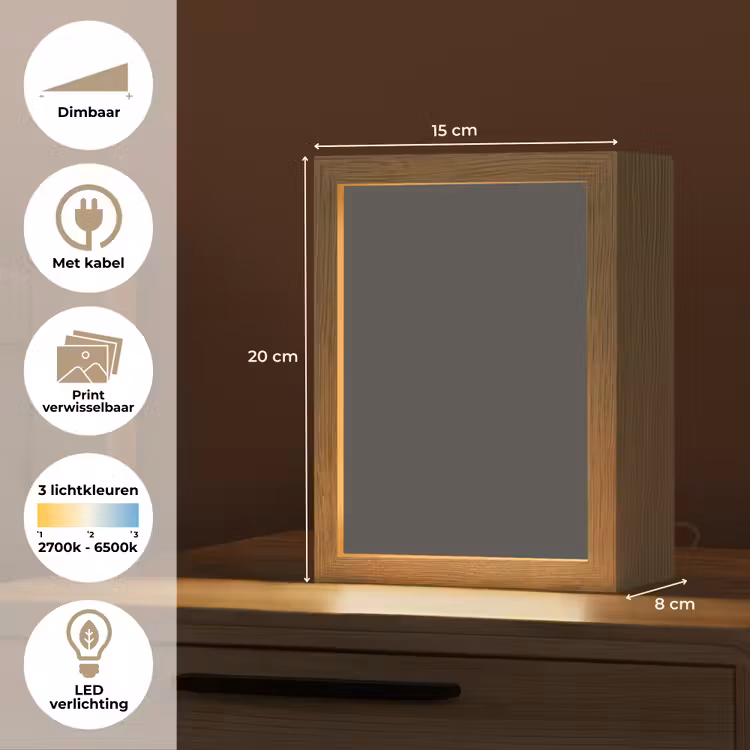 Charcoal - Grijs- Grey Light Box met kabel (Wandlamp) klein 929 -USP_websiteoverzichtNL