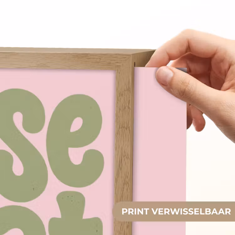 Chase greatness - Groen - Roze - Retro Light Box met batterij (Wandlamp) middel -USP_websiteprintNL