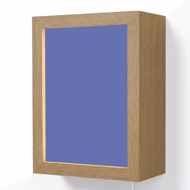Chinese - Blue - Blauw Light Box met kabel (Wandlamp) klein 929 -3d