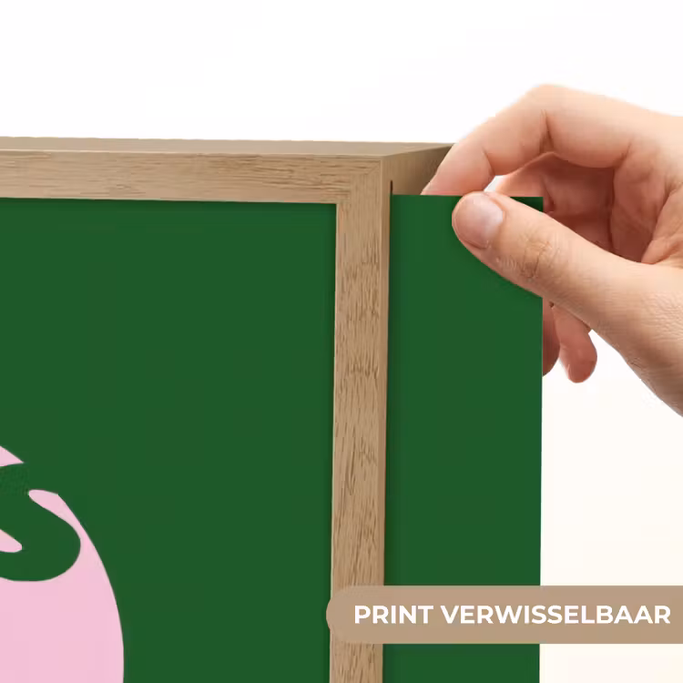 Cirkel - Roze - Tekst - Art Light Box met batterij (Wandlamp) middel -USP_websiteprintNL
