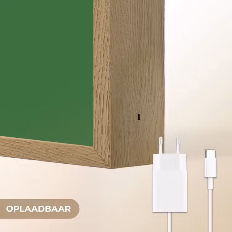 Cirkel - Roze - Tekst - Art Light Box met batterij (Wandlamp) middel -USP_websiteoplaadbaarNL
