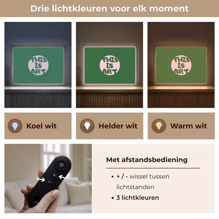 Cirkel - Roze - Tekst - Art Light Box met batterij (Wandlamp) middel -USP_lichtkleurNL