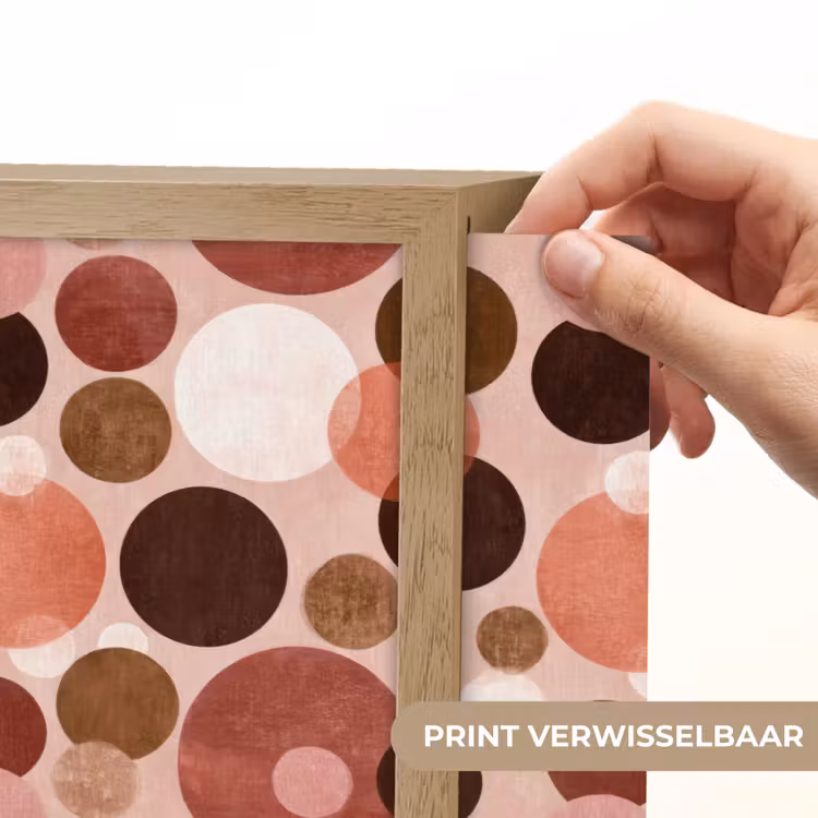 Cirkels - Modern - Kleurrijk Light Box met batterij (Wandlamp) middel 907 -USP_websiteprintNL