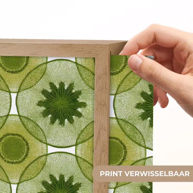 Cirkels - Patroon - Groen Light Box met batterij (Wandlamp) middel 907 -USP_websiteprintNL