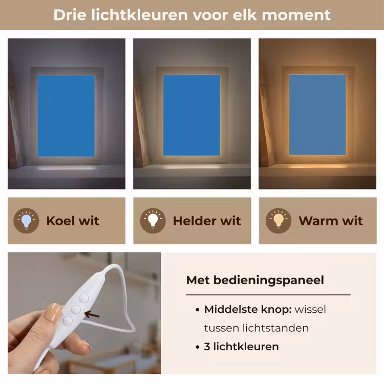 Classic - Azure - Blauw Light Box met kabel (Wandlamp) klein 929 -USP_lichtkleurNL