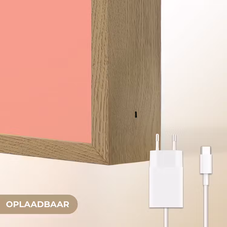 Cocktail Lounge - Glas - Koraal Light Box met batterij (Wandlamp) middel -USP_websiteoplaadbaarNL