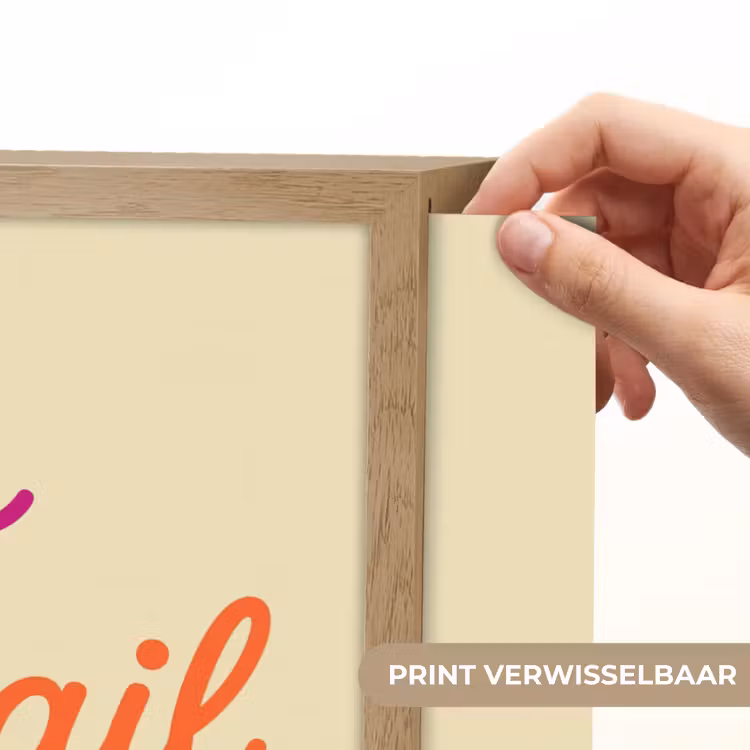 Cocktail O'Clock - Geel - Retro Light Box met batterij (Wandlamp) middel -USP_websiteprintNL