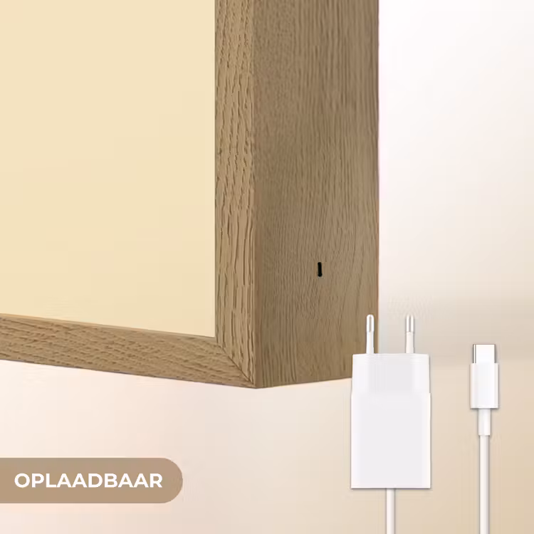 Cocktail O'Clock - Geel - Retro Light Box met batterij (Wandlamp) middel -USP_websiteoplaadbaarNL