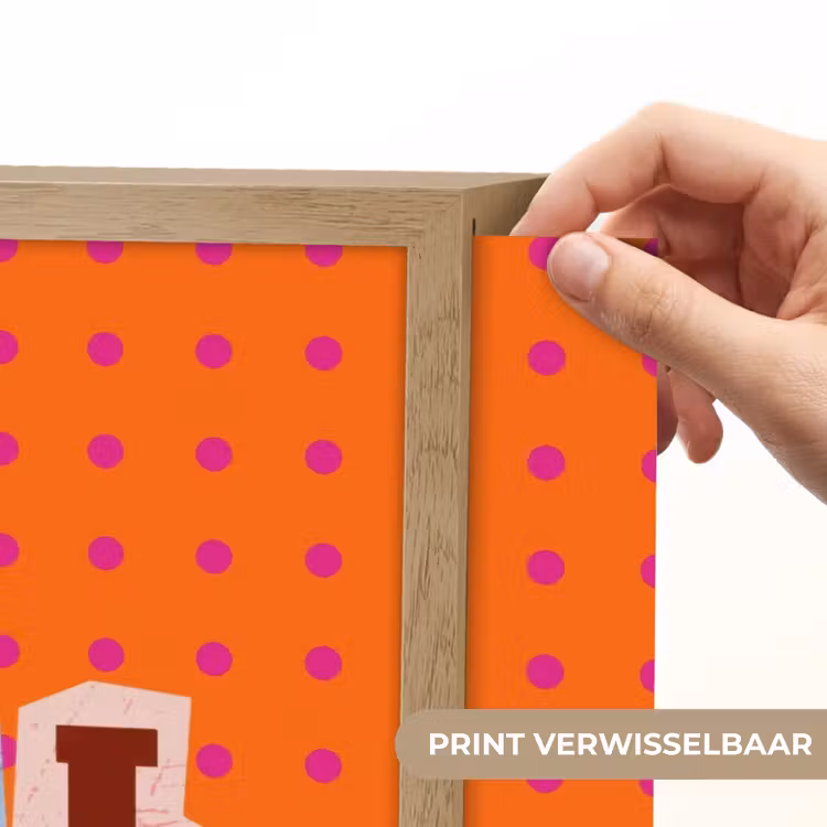 Cool - Stippen - Oranje Light Box met batterij (Wandlamp) middel -USP_websiteprintNL