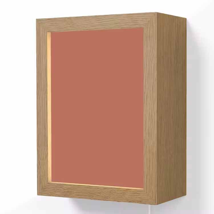 Copperhead - Oranje - Bruin Light Box met kabel (Wandlamp) klein 929 -3d