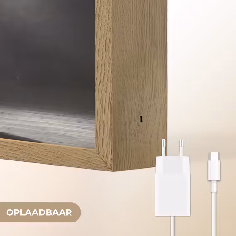 Danser - Podium - Zwart-wit - Kunst - Klassiek Light Box met batterij (Wandlamp) middel -USP_websiteoplaadbaarNL