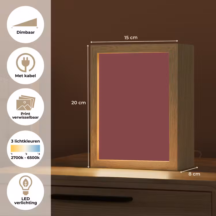 Dark - Garnet - Rood Light Box met kabel (Wandlamp) klein 929 -USP_websiteoverzichtNL