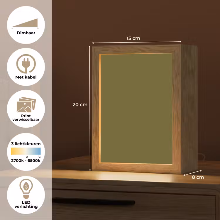 Dark - Olive - Groen Light Box met kabel (Wandlamp) klein 929 -USP_websiteoverzichtNL