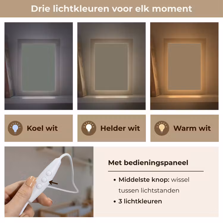 Deep - Khaki - Groen Light Box met kabel (Wandlamp) klein 929 -USP_lichtkleurNL