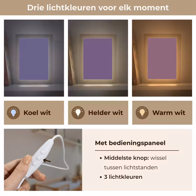 Deep - Plum - Paars Light Box met kabel (Wandlamp) klein 929 -USP_lichtkleurNL
