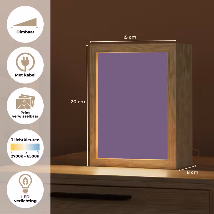 Deep - Plum - Paars Light Box met kabel (Wandlamp) klein 929 -USP_websiteoverzichtNL