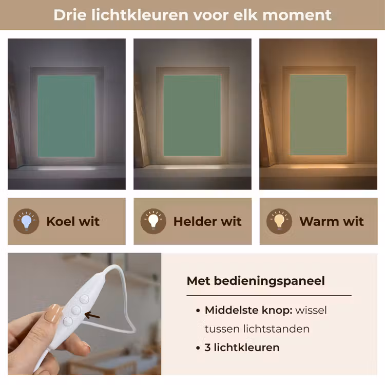 Deep - Sagewood - Groen Light Box met kabel (Wandlamp) klein 929 -USP_lichtkleurNL