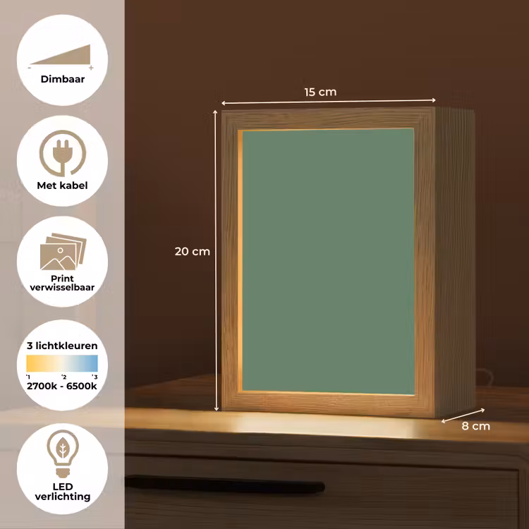 Deep - Sagewood - Groen Light Box met kabel (Wandlamp) klein 929 -USP_websiteoverzichtNL