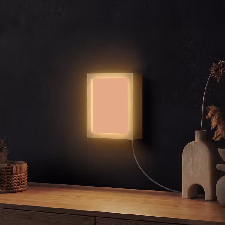 Desert - Coral - Koraal Light Box met kabel (Wandlamp) klein 929 -sfeer1