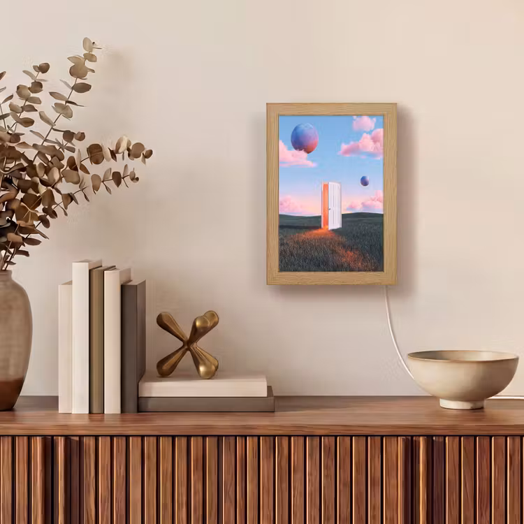 Lightbox - Wandlamp - Deur - Fantasie - Ruimte - Deur - Fantasie - Ruimte Light Box met kabel (Wandlamp) klein