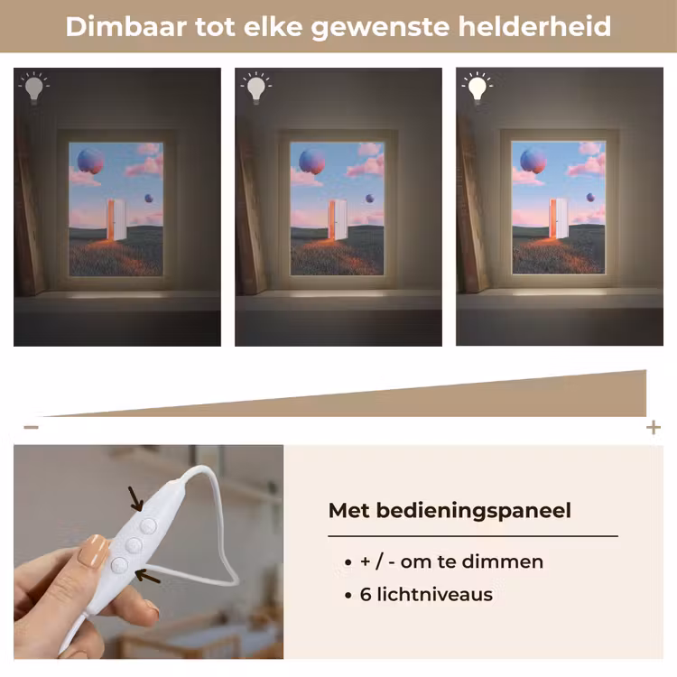 Lightbox - Wandlamp - Deur - Fantasie - Ruimte - Deur - Fantasie - Ruimte Light Box met kabel (Wandlamp) klein