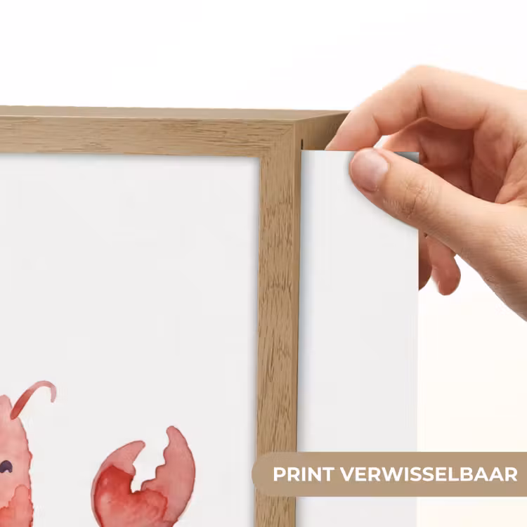 Dier - Dans - Liefde - Waterverf - Rood Light Box met batterij (Wandlamp) middel -USP_websiteprintNL