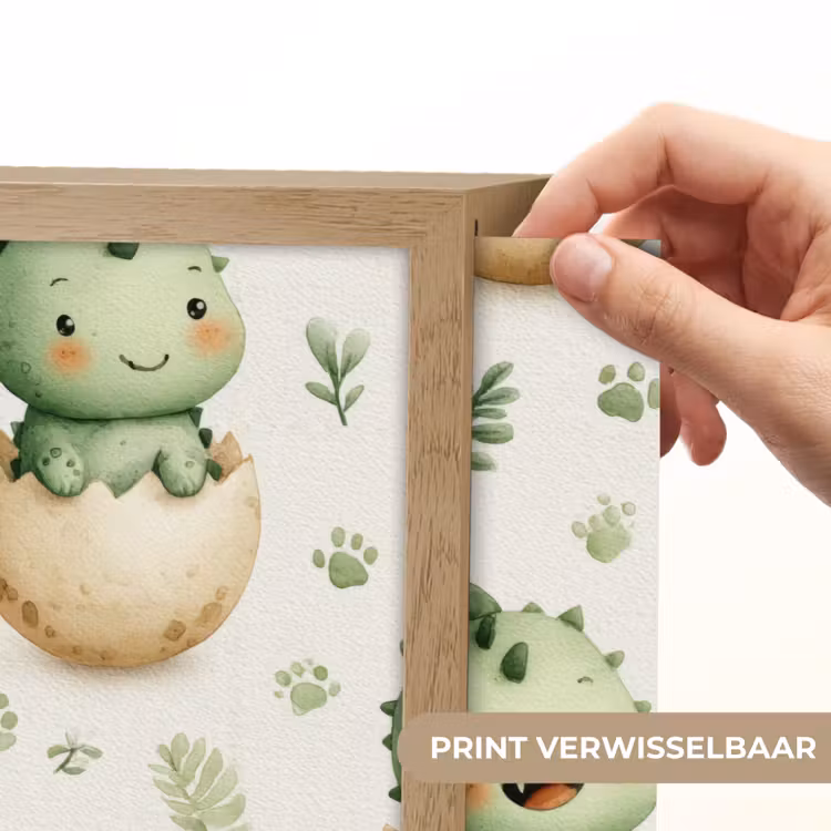 Dino - Eieren - Groen Light Box met batterij (Wandlamp) middel 907 -USP_websiteprintNL